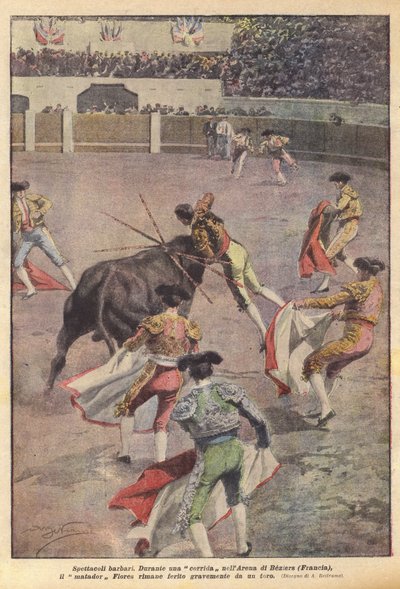 barbar gösterileri by Achille Beltrame