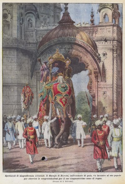 Oryantal ihtişam gösterileri by Achille Beltrame