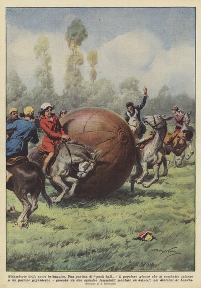 İngiliz sporunun tuhaflıkları by Achille Beltrame