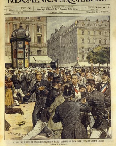 Fransa'da dini cemaatlerin lehinde ve aleyhinde mücadele, 3 Ağustos by Achille Beltrame
