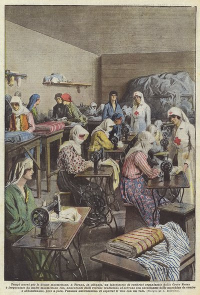 Müslüman kadınlar için yeni zamanlar by Achille Beltrame