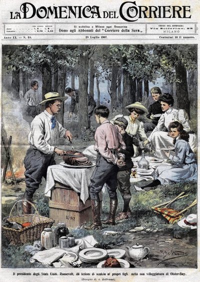 Amerika Birleşik Devletleri Başkanı Theodore Roosevelt (1858 - 1919), Oister Bay