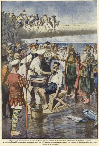 Ekvatorun geçişi by Achille Beltrame