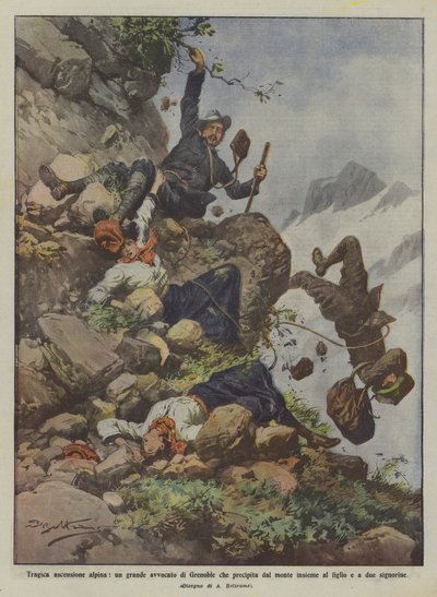 Trajik Alp tırmanışı, birlikte dağdan düşen büyük bir Grenoble avukatı mı? by Achille Beltrame