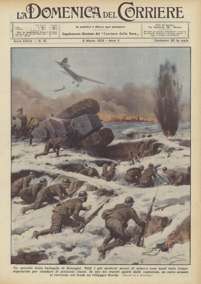 Şanghay savaşından bir bölüm by Achille Beltrame