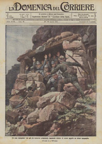 Usta bir kahraman, tek başına ayrılan çok sayıda mahkum, tüm şirketler tarafından takip edildiğine inanıyor by Achille Beltrame