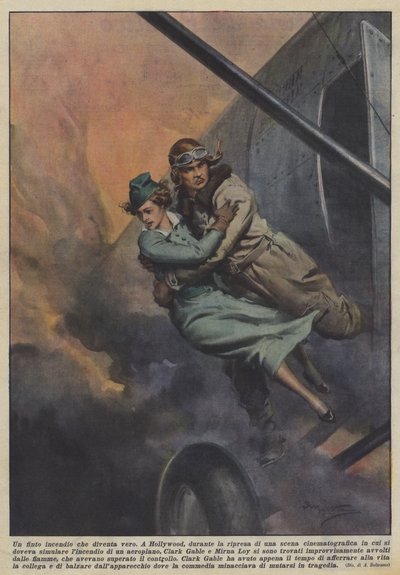 Gerçekleşen sahte bir ateş by Achille Beltrame