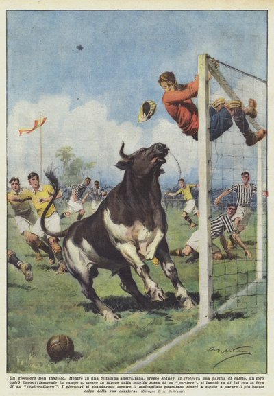 davetsiz oyuncu by Achille Beltrame