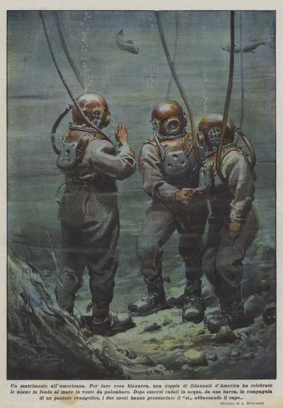 bir amerikan düğünü by Achille Beltrame