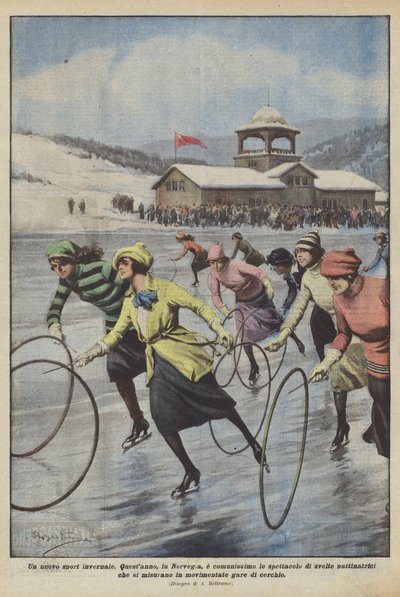 Yeni bir kış sporu by Achille Beltrame