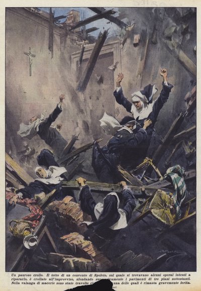 Korkunç bir çöküş by Achille Beltrame