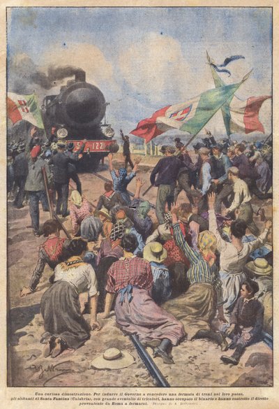Meraklı bir gösteri by Achille Beltrame
