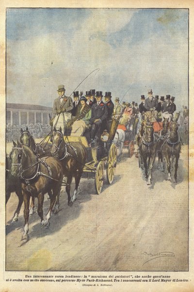 İlginç bir Londra yarışı olan sürücüler maratonu, bu yıl yine hangisiyle yapıldı? by Achille Beltrame