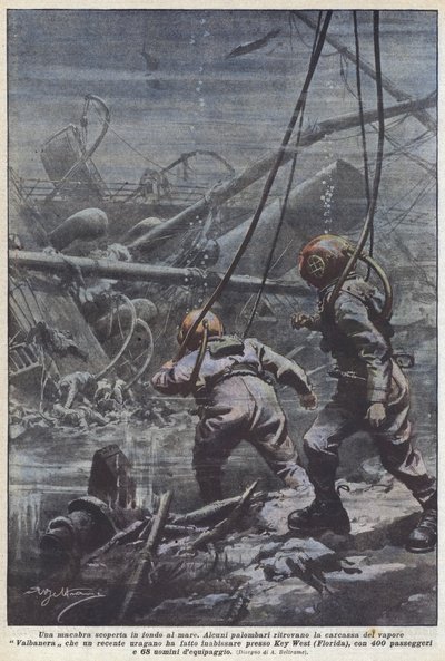 Denizin dibinde ürkütücü keşif by Achille Beltrame