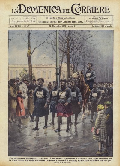 Abartılı bir maskeli balo mu? by Achille Beltrame