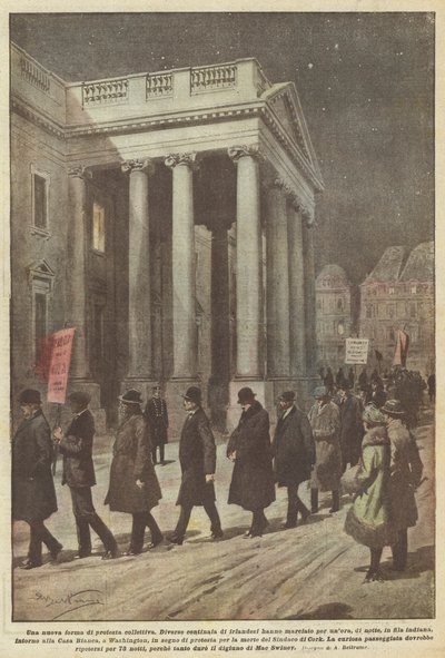 Yeni bir toplu protesto biçimi by Achille Beltrame