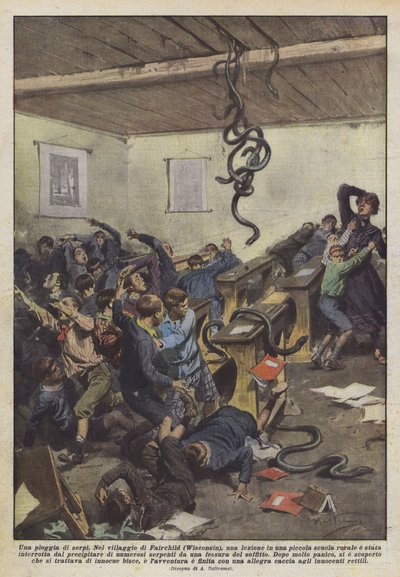 Yılan yağmuru by Achille Beltrame