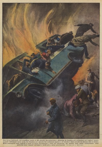 cehennem gibi bir sahne by Achille Beltrame