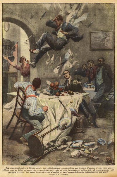 Trajikomik bir sahne by Achille Beltrame