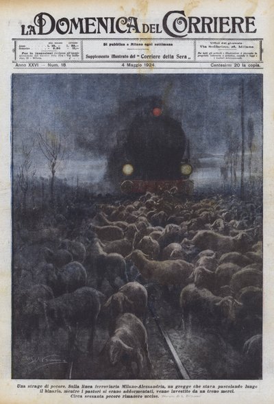Bir koyun kesimi by Achille Beltrame