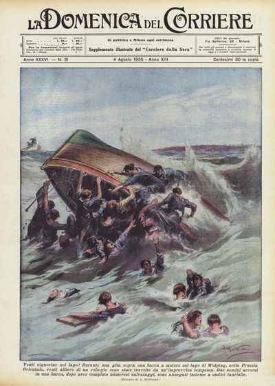 Gölde yirmi bayan! by Achille Beltrame