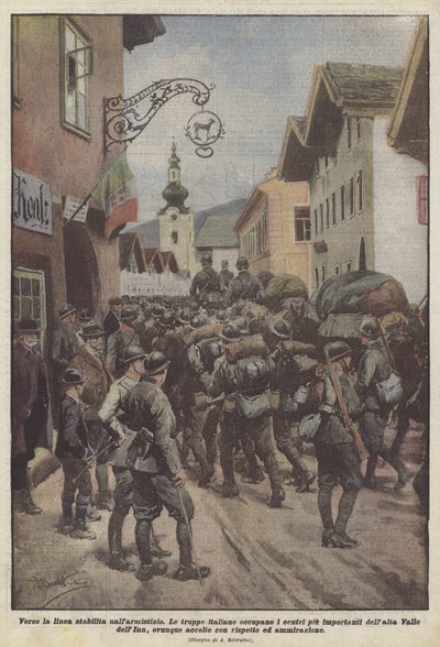Ateşkesin belirlediği çizgiye doğru by Achille Beltrame