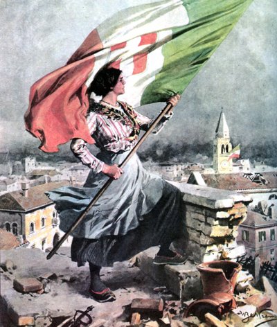 Birinci Dünya Savaşı 1915 1918 İtalya-Vittorio Veneto by Achille Beltrame