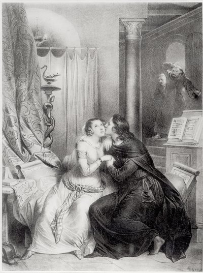 Heloise and Abelard   by Achille Devéria