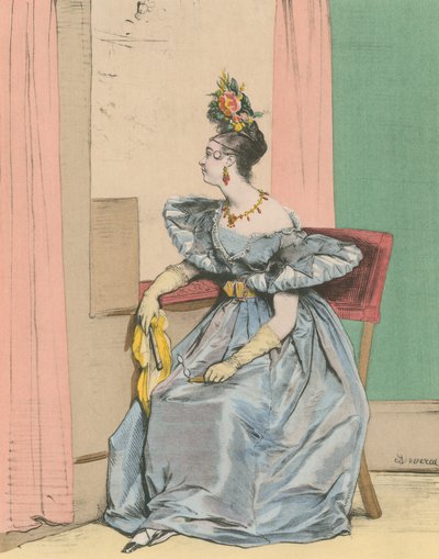 akşam saat 10 by Achille Devéria
