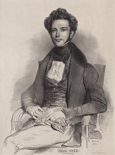 Henri Herz, Piyanist by Achille Devéria