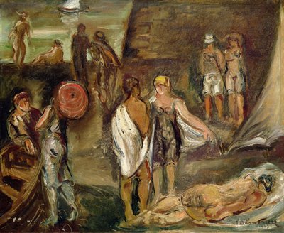 banyo yapanlar by Achille Emile Othon Friesz