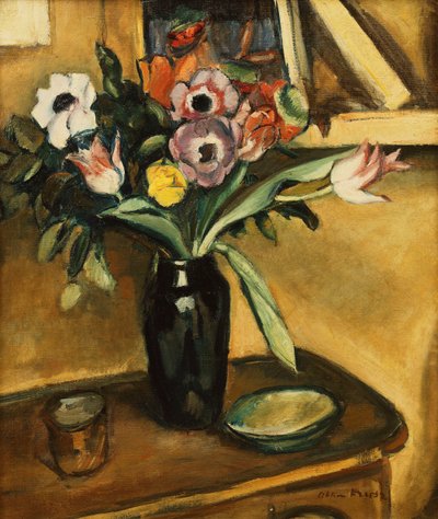 Çiçek Vazosu - Anemon ve Laleler; Çiçek Vazosu - Anemonlar ve Laleler by Achille Emile Othon Friesz