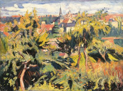 Ağaçların Arkasındaki Küçük Kasaba by Achille Emile Othon Friesz