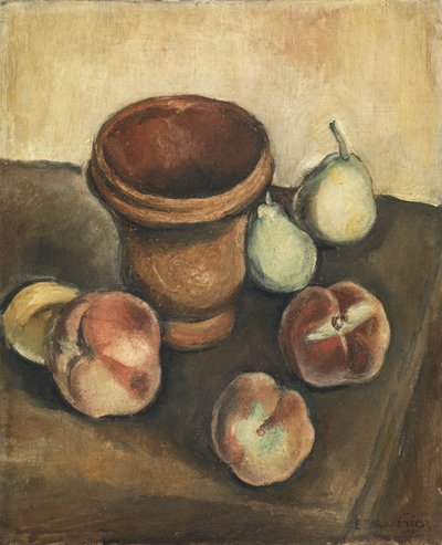 Şeftali ve Armutlu Natürmort by Achille Emile Othon Friesz