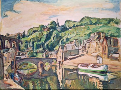 Dinan'ın görünümü (tuval üzerine yağlı boya) by Achille Emile Othon Friesz