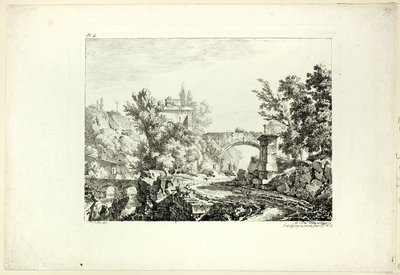 Peyzaj, levha IV by Achille Etna Michallon