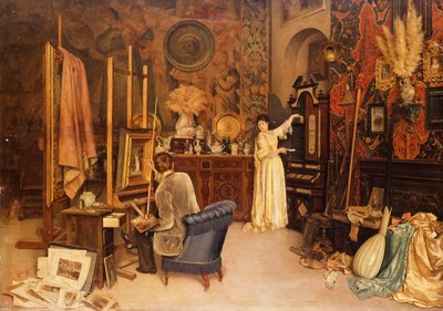 Sanatçının Stüdyosu by Achille Glisenti
