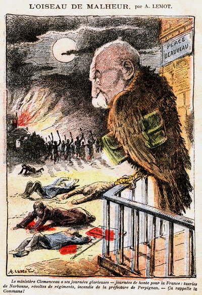 Yolcu filminde George Clemenceau by Achille Lemot