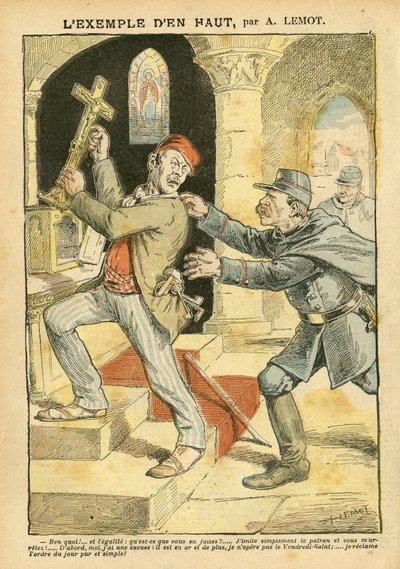 Achille Lemot'un (1846-1909) Le Pelerin'deki çizimi by Achille Lemot