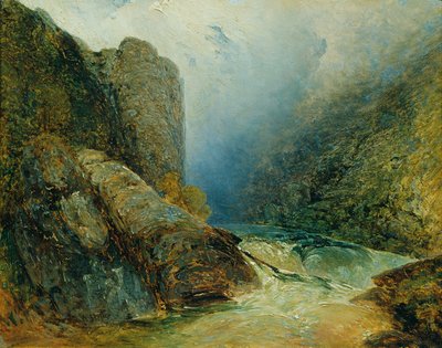 Hohenfurt (Kienberg) yakınlarındaki Teufelsmauer by Adalbert Stifter