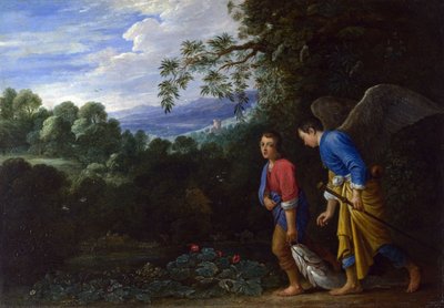 Tobias ve Başmelek Raphael, c.1650 by Adam Elsheimer