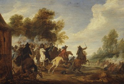 Bir Süvari Nişanı. by Adam Frans van der Meulen
