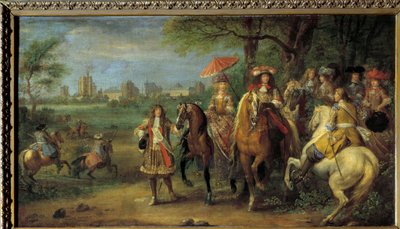 Kral Louis XIV (1638-1715) ve Avusturya Kraliçesi Marie-Therese (1638-1683) 1669