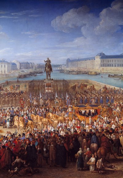 Kraliyet arabası. Louis XIV (1638-1715) Pont Neuf
