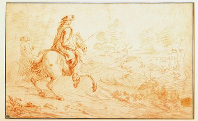 Adam Van der Meulen (1632-1690) tarafından sanguine geyik avı 17. yüzyıl Paris, Louvre Müzesi by Adam Frans van der Meulen