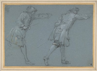 İki Askerin Kılıç Dövüşmesinin İncelenmesi, 17. yüzyıl. by Adam Frans van der Meulen