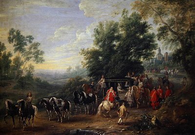 Bir Prensesin Gezici Alayı by Adam Frans van der Meulen