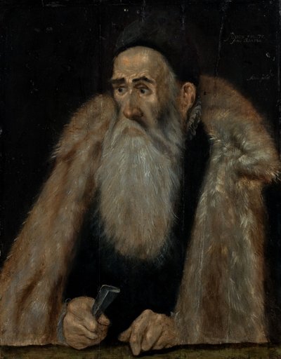 Yaşlı Bir Adamın Portresi by Adam Grimmer