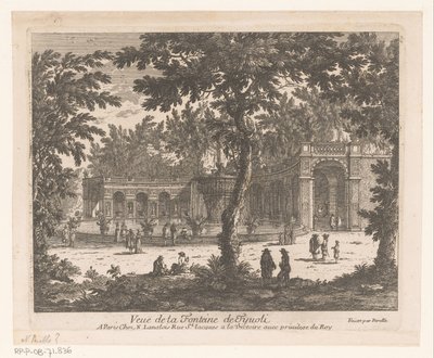Bir çeşmenin görünümü Vue de la Fontaine de Tivoli (nesne üzerindeki başlık) by Adam Perelle