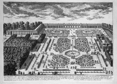 Chateau de Trianon, Versay Kraliyet Sarayı'ndaki Petit Trianon Bahçeleri by Adam Perelle